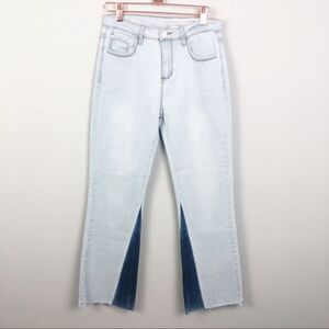 THE ROOM | Two Tone Crop Jeans Size Small